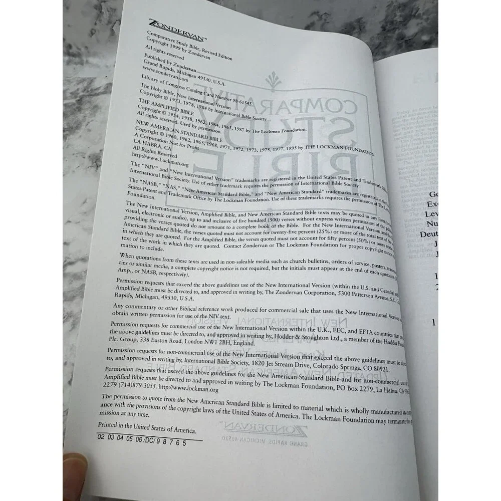 *Comparative Study Bible NIV Amplified Updated KJV NASB